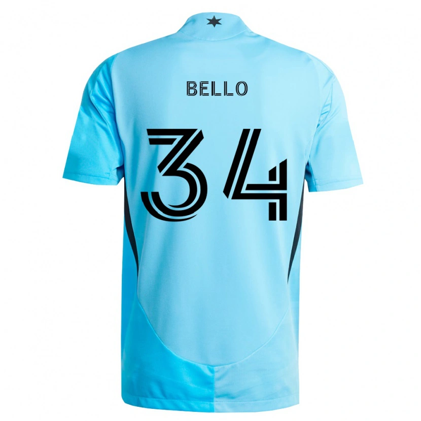 Danxen Mulher Camisola Zaydan Bello #34 Azul Claro Preto Alternativa 2026/27 Camisa Brasil