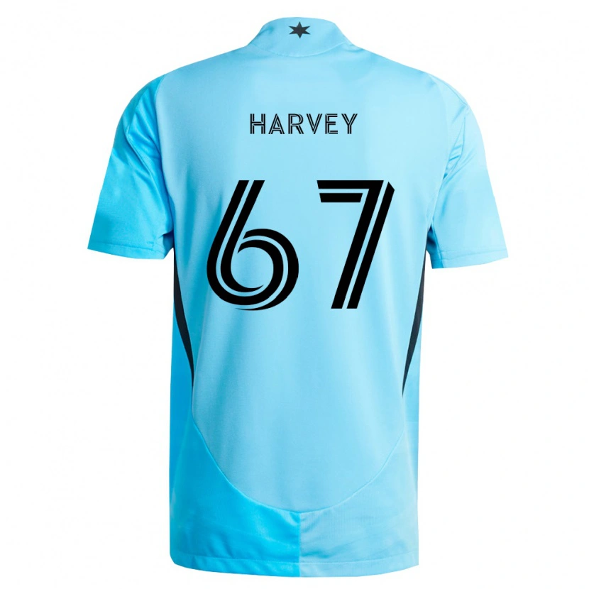 Danxen Mulher Camisola Carlos Harvey #67 Azul Claro Preto Alternativa 2026/27 Camisa Brasil