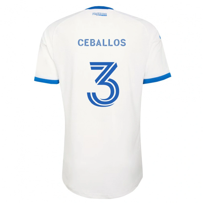 Danxen Mulher Camisola Brayan Ceballos #3 Azul Celeste Branco Alternativa 2026/27 Camisa Brasil