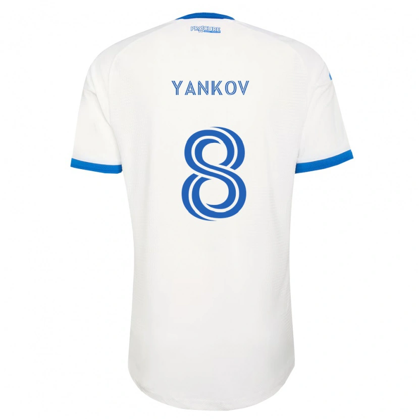 Danxen Mulher Camisola Dominik Yankov #8 Azul Celeste Branco Alternativa 2026/27 Camisa Brasil