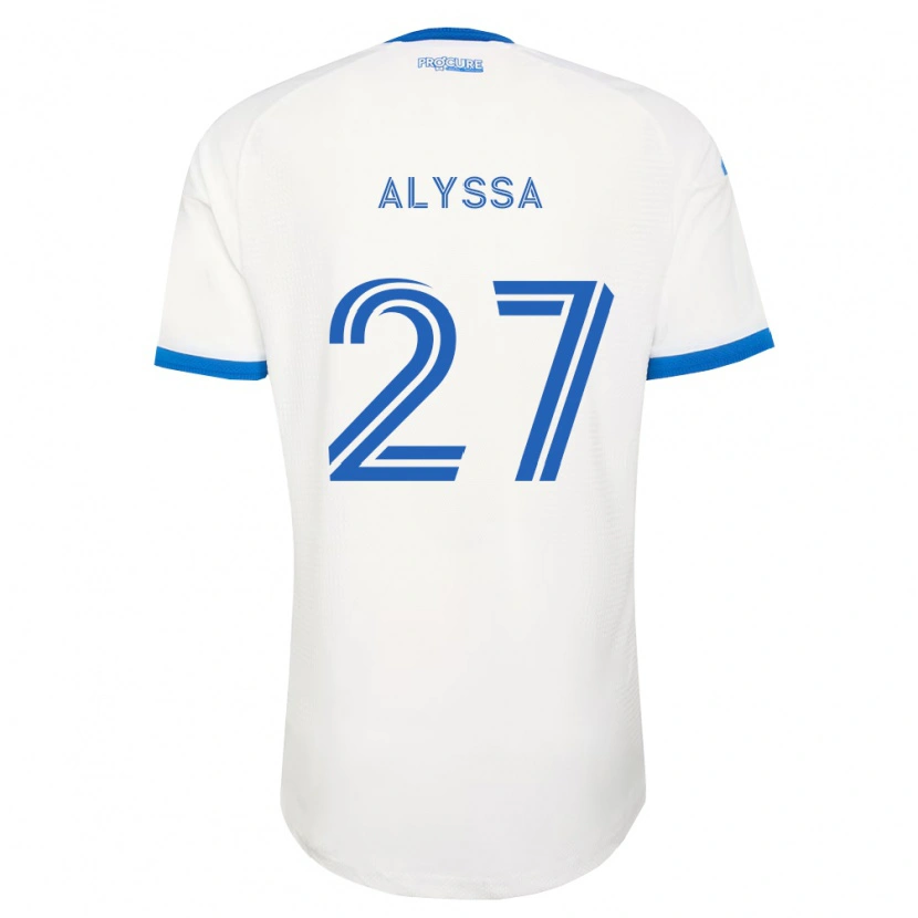 Danxen Mulher Camisola Garreaud Alyssa #27 Azul Celeste Branco Alternativa 2026/27 Camisa Brasil