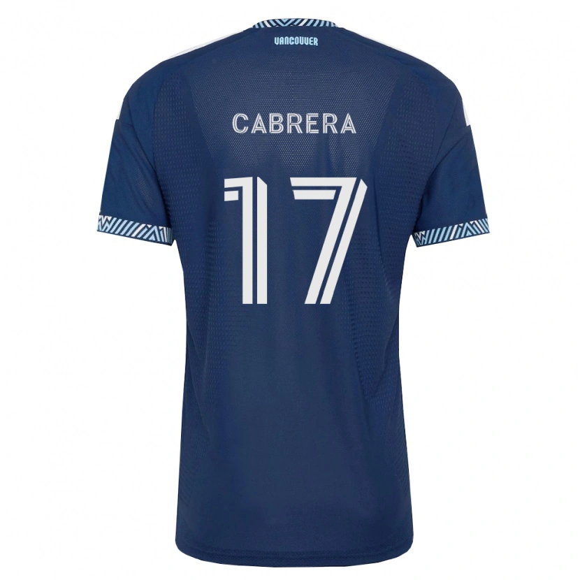 Danxen Mulher Camisola Kenji Cabrera #17 Azul Profundo Branco Alternativa 2026/27 Camisa Brasil