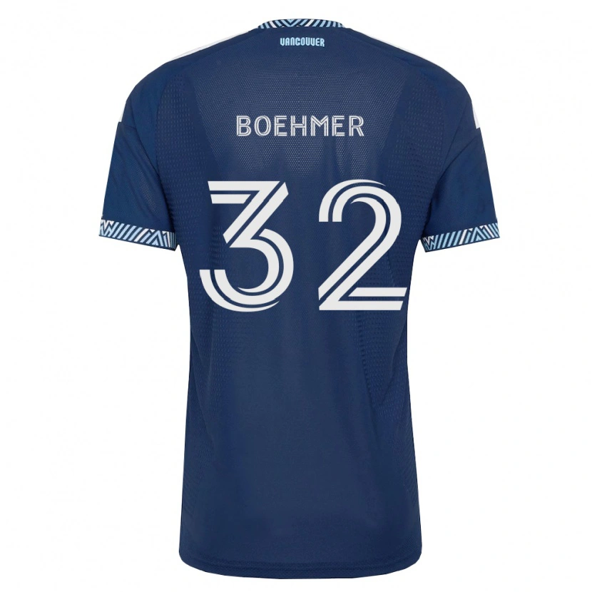 Danxen Mulher Camisola Isaac Boehmer #32 Azul Profundo Branco Alternativa 2026/27 Camisa Brasil