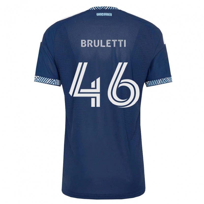 Danxen Mulher Camisola Cristiano Bruletti #46 Azul Profundo Branco Alternativa 2026/27 Camisa Brasil
