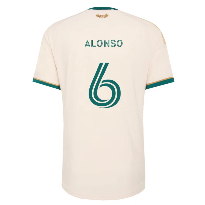 Danxen Mulher Camisola Júnior Alonso #6 Verde Champanhe Alternativa 2026/27 Camisa Brasil
