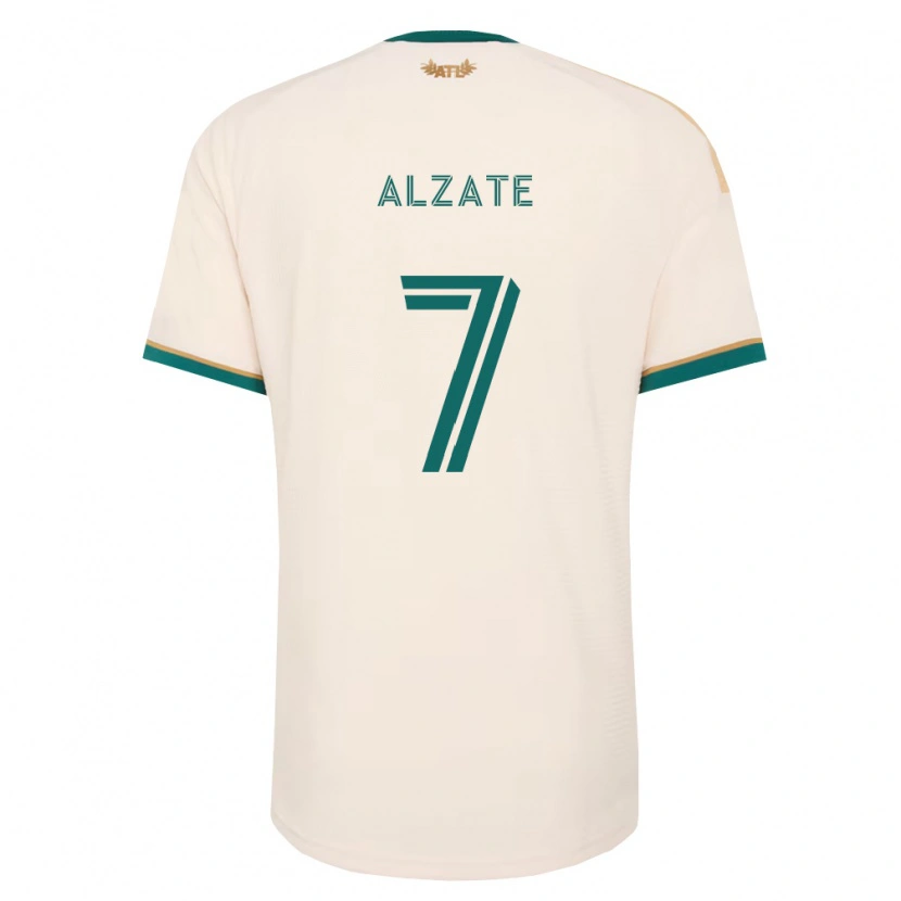 Danxen Mulher Camisola Steven Alzate #7 Verde Champanhe Alternativa 2026/27 Camisa Brasil