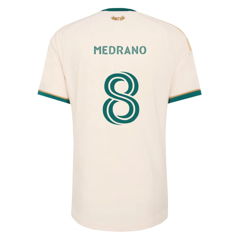 Danxen Mulher Camisola Keven Medrano #8 Verde Champanhe Alternativa 2026/27 Camisa Brasil