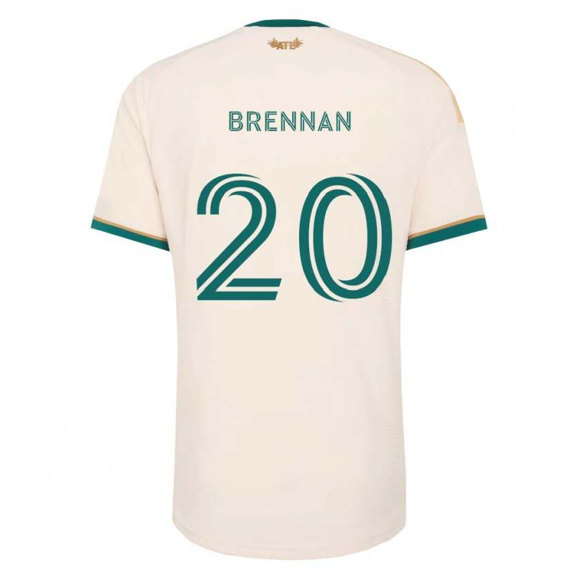 Danxen Mulher Camisola Luke Brennan #20 Verde Champanhe Alternativa 2026/27 Camisa Brasil