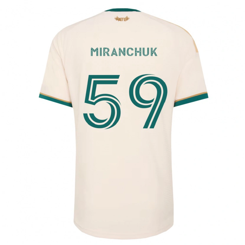 Danxen Mulher Camisola Aleksey Miranchuk #59 Verde Champanhe Alternativa 2026/27 Camisa Brasil