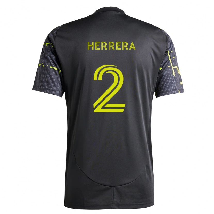 Danxen Mulher Camisola Andrés Herrera #2 Amarelo Fluorescente Preto Alternativa 2026/27 Camisa Brasil