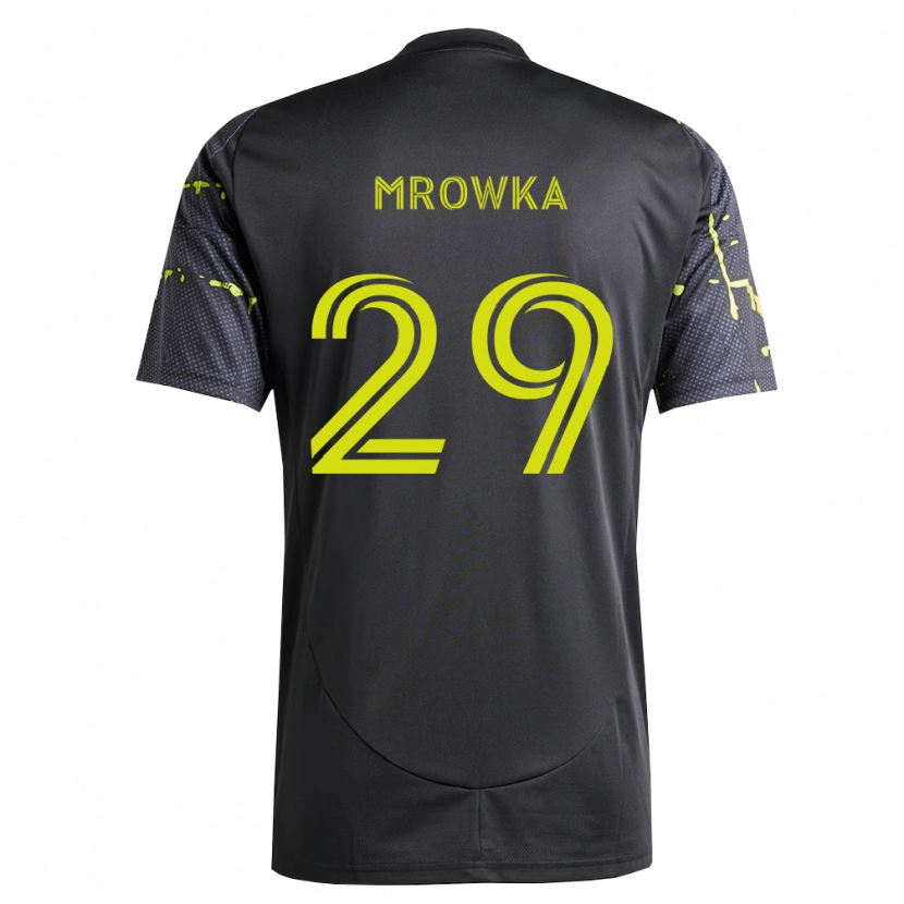 Danxen Mulher Camisola Cole Mrowka #29 Amarelo Fluorescente Preto Alternativa 2026/27 Camisa Brasil
