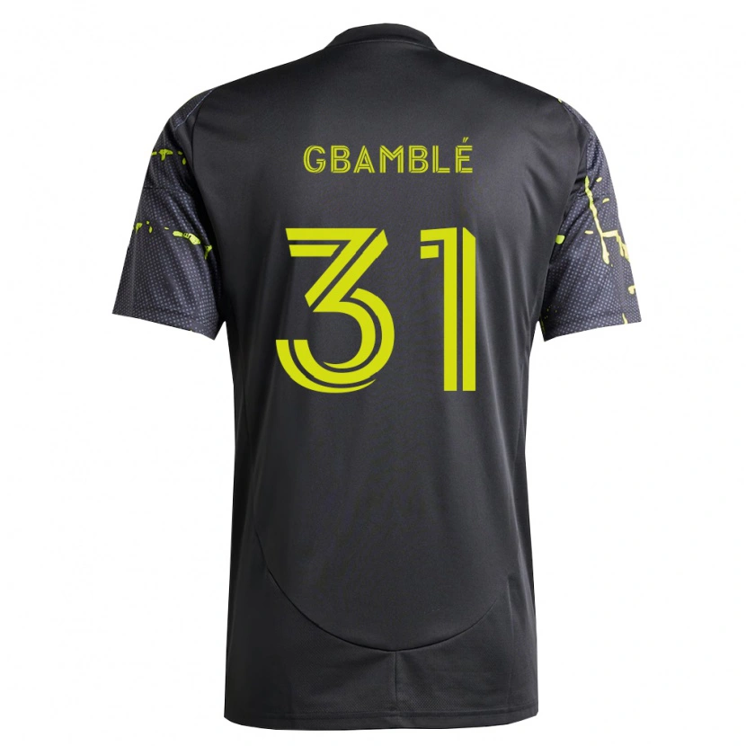 Danxen Mulher Camisola Kevin Gbamblé #31 Amarelo Fluorescente Preto Alternativa 2026/27 Camisa Brasil