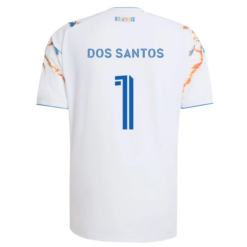 Danxen Mulher Camisola Cj Dos Santos #1 Branco Laranja Azul Alternativa 2026/27 Camisa Brasil