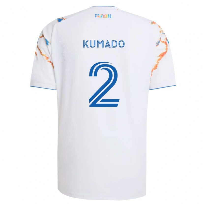 Danxen Mulher Camisola Willy Kumado #2 Branco Laranja Azul Alternativa 2026/27 Camisa Brasil