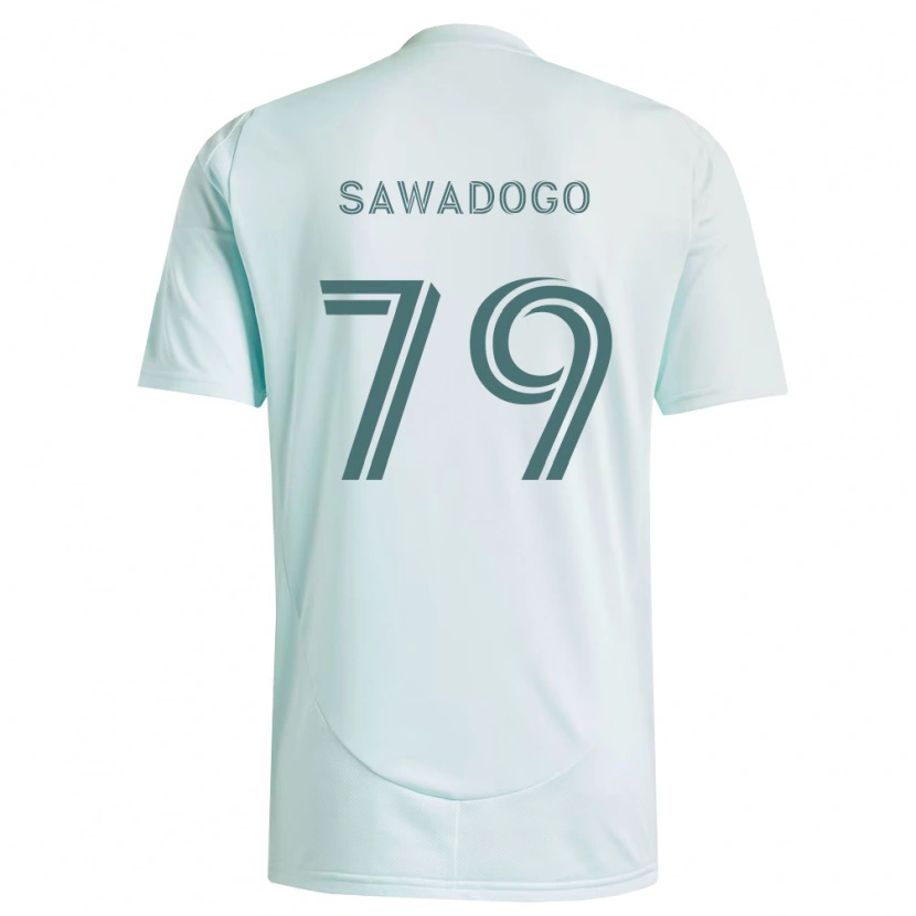 Danxen Mulher Camisola Kamal Sawadogo #79 Branco Verde Claro Alternativa 2026/27 Camisa Brasil