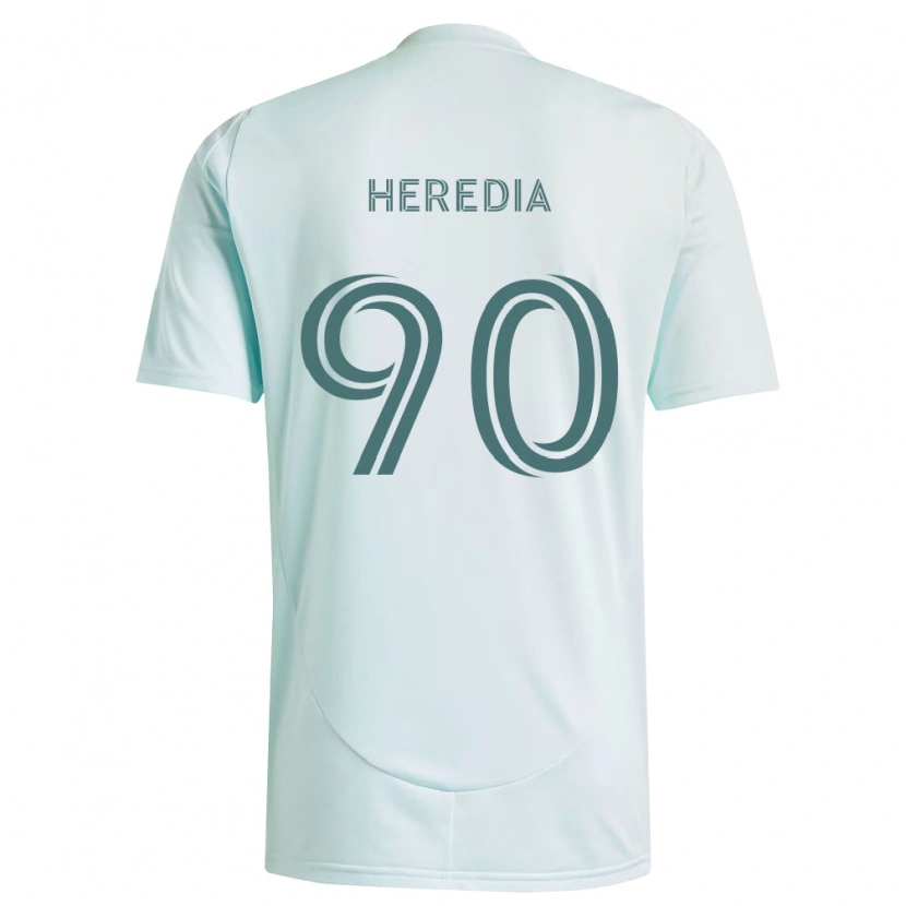 Danxen Mulher Camisola Edgar Heredia #90 Branco Verde Claro Alternativa 2026/27 Camisa Brasil