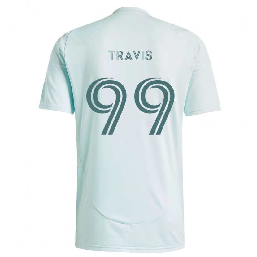 Danxen Mulher Camisola Jackson Travis #99 Branco Verde Claro Alternativa 2026/27 Camisa Brasil
