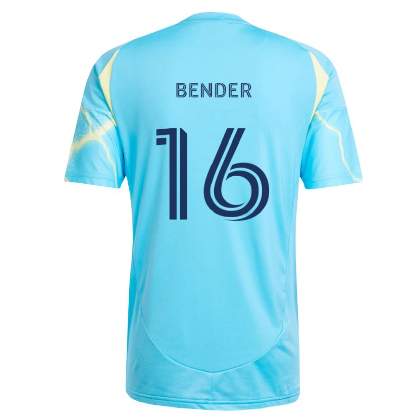 Danxen Mulher Camisola Ben Bender #16 Azul Claro Preto Amarelo Claro Alternativa 2026/27 Camisa Brasil