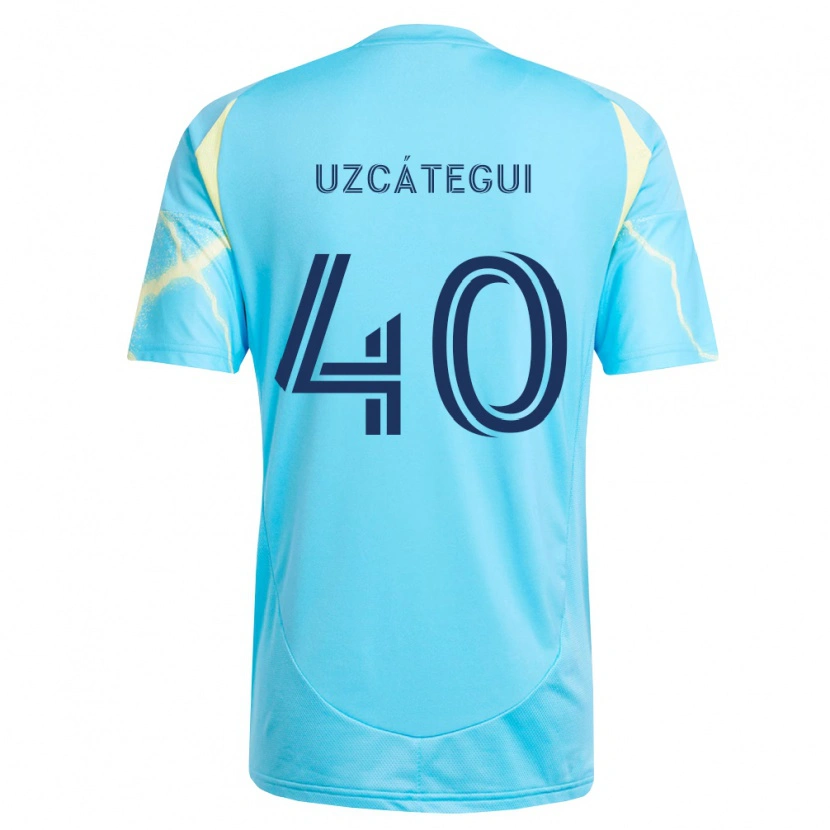 Danxen Mulher Camisola Rafael Uzcátegui #40 Azul Claro Preto Amarelo Claro Alternativa 2026/27 Camisa Brasil