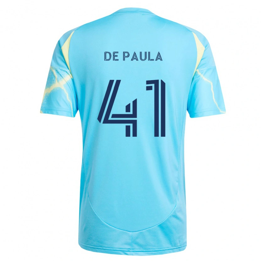 Danxen Mulher Camisola Matheus De Paula #41 Azul Claro Preto Amarelo Claro Alternativa 2026/27 Camisa Brasil