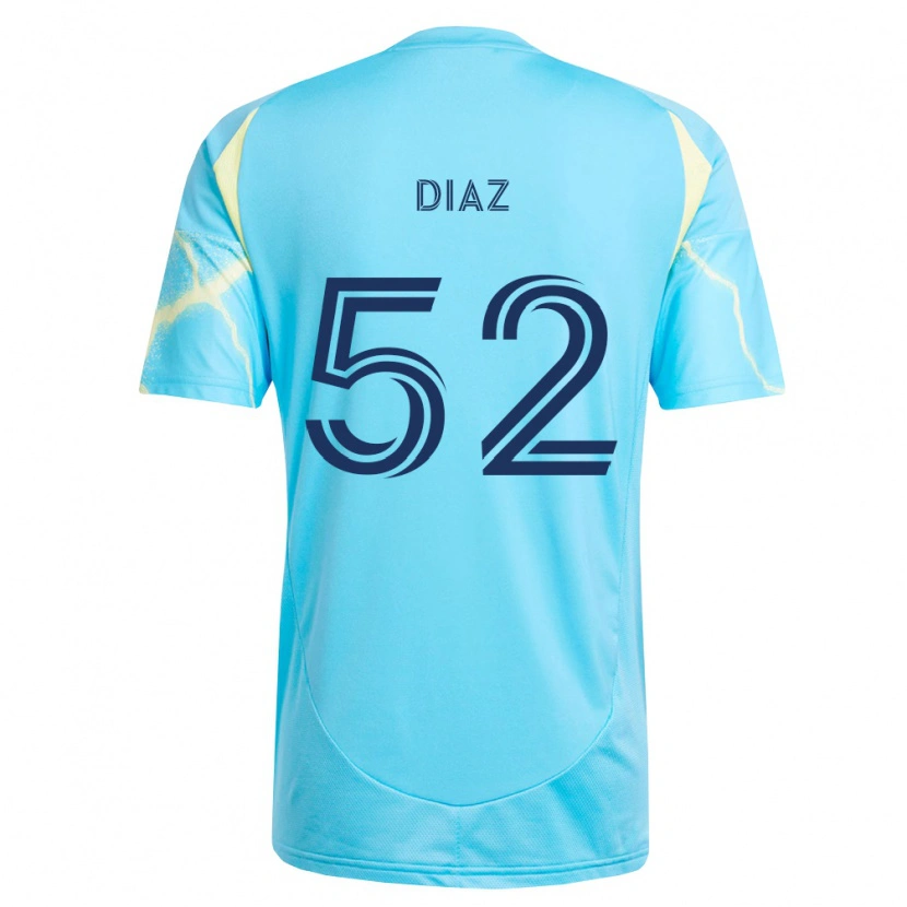 Danxen Mulher Camisola Samuel Diaz #52 Azul Claro Preto Amarelo Claro Alternativa 2026/27 Camisa Brasil