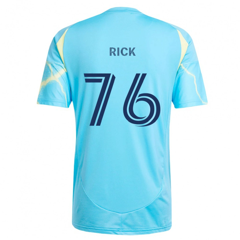 Danxen Mulher Camisola Andrew Rick #76 Azul Claro Preto Amarelo Claro Alternativa 2026/27 Camisa Brasil