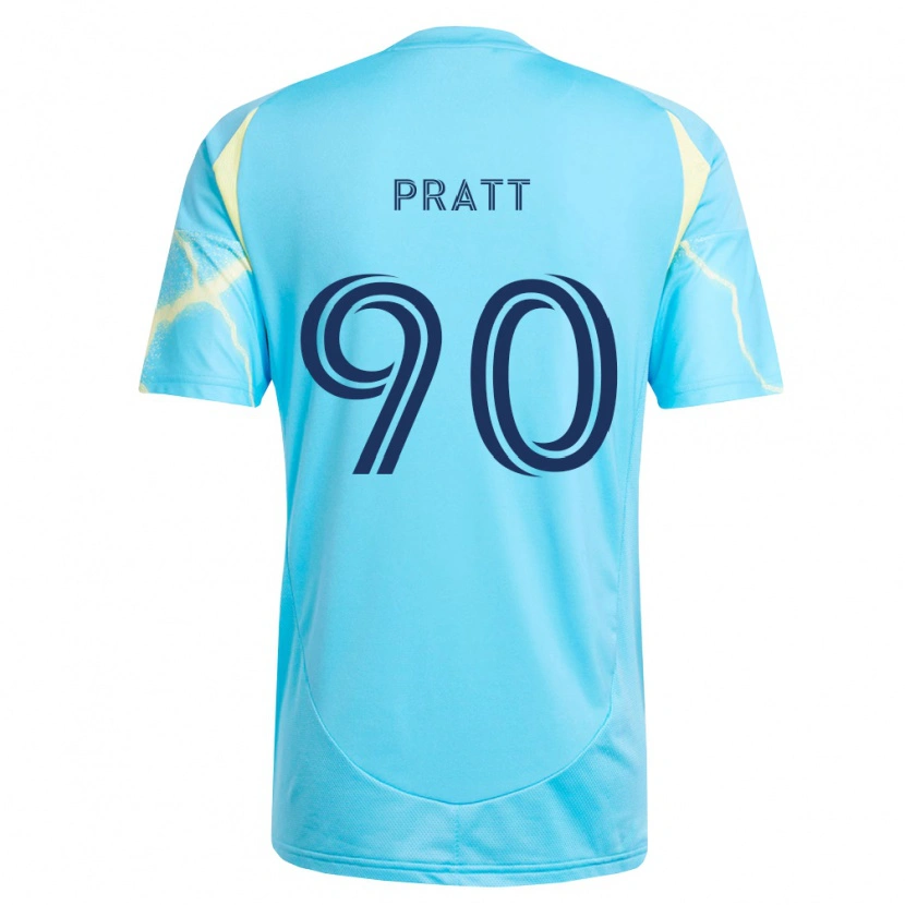 Danxen Mulher Camisola Oliver Pratt #90 Azul Claro Preto Amarelo Claro Alternativa 2026/27 Camisa Brasil