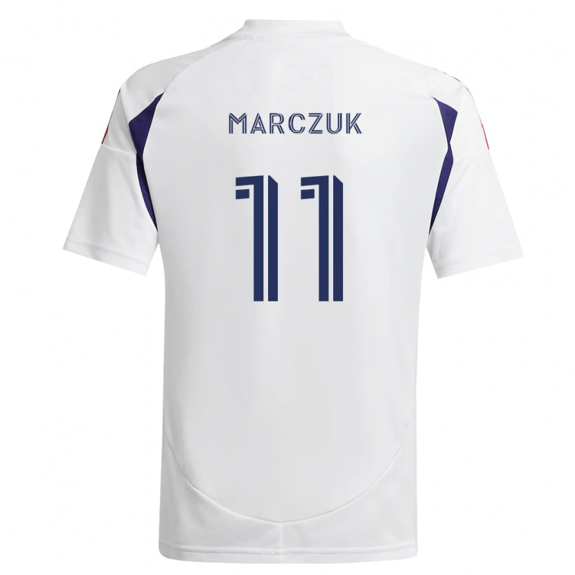 Danxen Mulher Camisola Dominik Marczuk #11 Azul Real Vermelho Marrom Alternativa 2026/27 Camisa Brasil