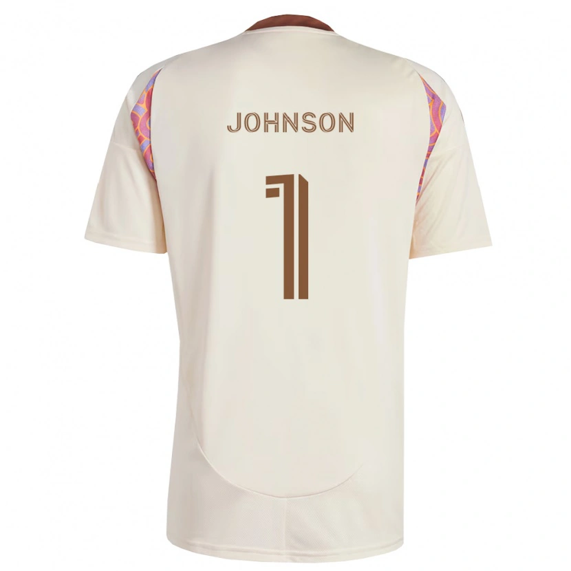 Danxen Mulher Camisola Sean Johnson #1 Rosa Off-White Alternativa 2026/27 Camisa Brasil