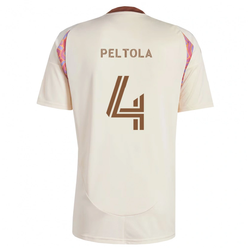 Danxen Mulher Camisola Matti Peltola #4 Rosa Off-White Alternativa 2026/27 Camisa Brasil