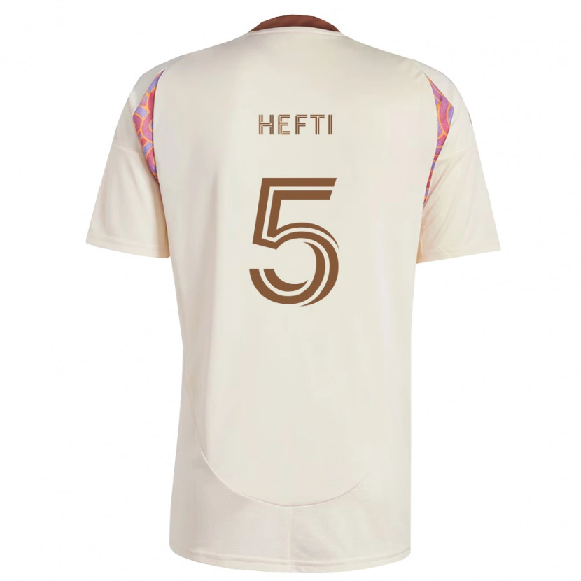 Danxen Mulher Camisola Silvan Hefti #5 Rosa Off-White Alternativa 2026/27 Camisa Brasil