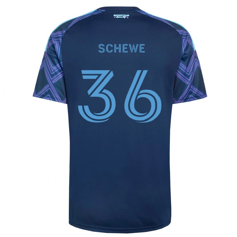 Danxen Mulher Camisola Ryan Schewe #36 Azul Real Roxo Alternativa 2026/27 Camisa Brasil