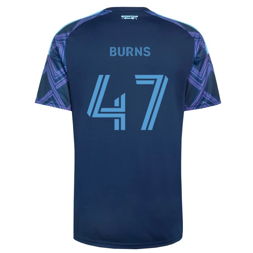 Danxen Mulher Camisola Trevor Burns #47 Azul Real Roxo Alternativa 2026/27 Camisa Brasil