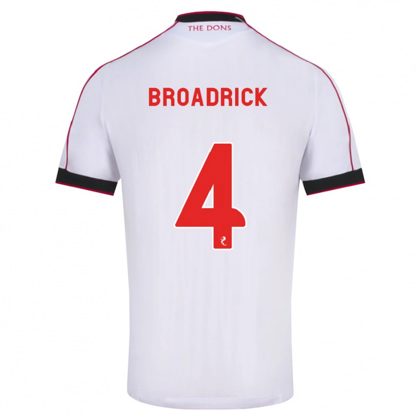 Danxen Mulher Camisola Jessica Broadrick #4 Preto Vermelho Branco Alternativa 2026/27 Camisa Brasil