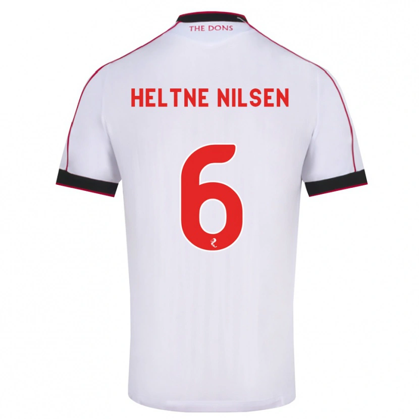 Danxen Mulher Camisola Sivert Heltne Nilsen #6 Preto Vermelho Branco Alternativa 2026/27 Camisa Brasil