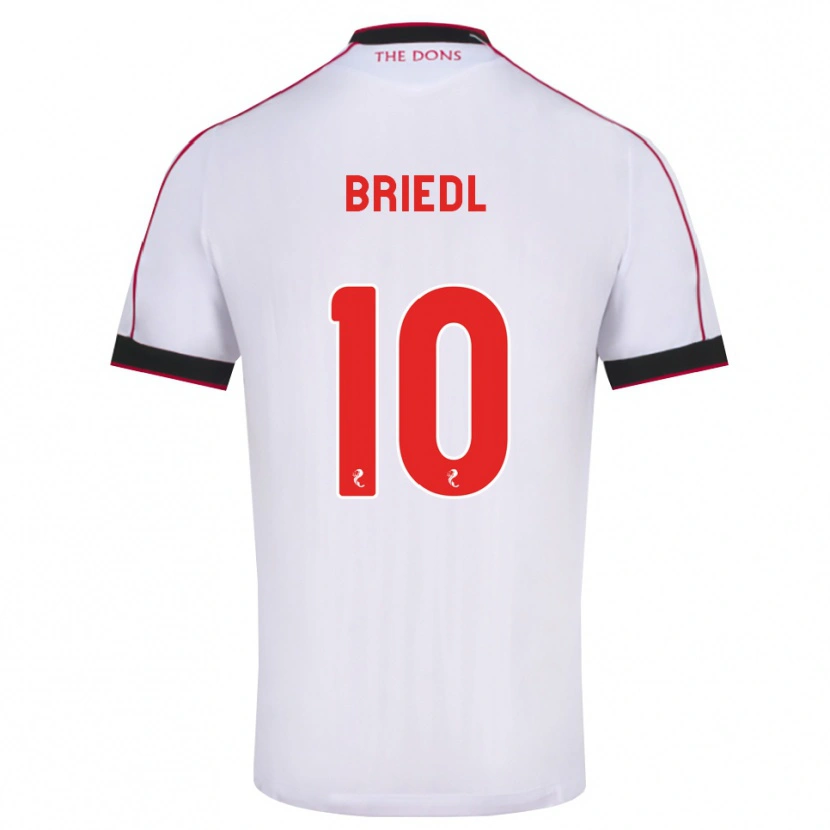 Danxen Mulher Camisola Alexander Briedl #10 Preto Vermelho Branco Alternativa 2026/27 Camisa Brasil