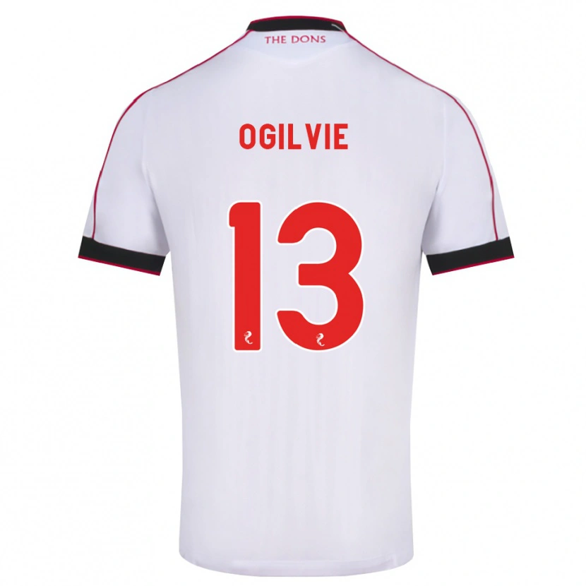 Danxen Mulher Camisola Francesca Ogilvie #13 Preto Vermelho Branco Alternativa 2026/27 Camisa Brasil