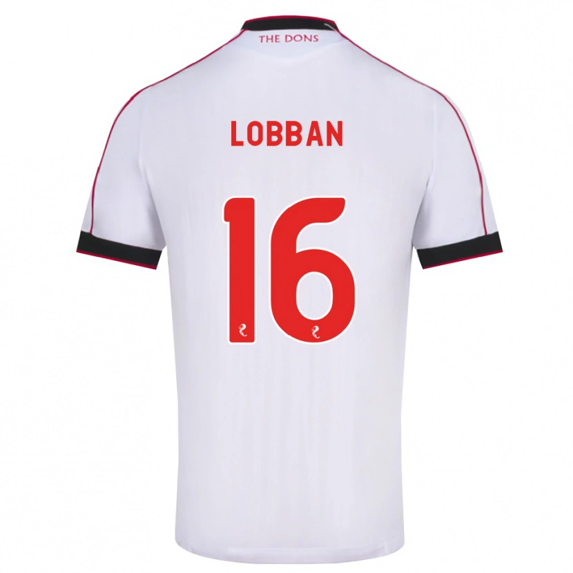 Danxen Mulher Camisola Dylan Lobban #16 Preto Vermelho Branco Alternativa 2026/27 Camisa Brasil