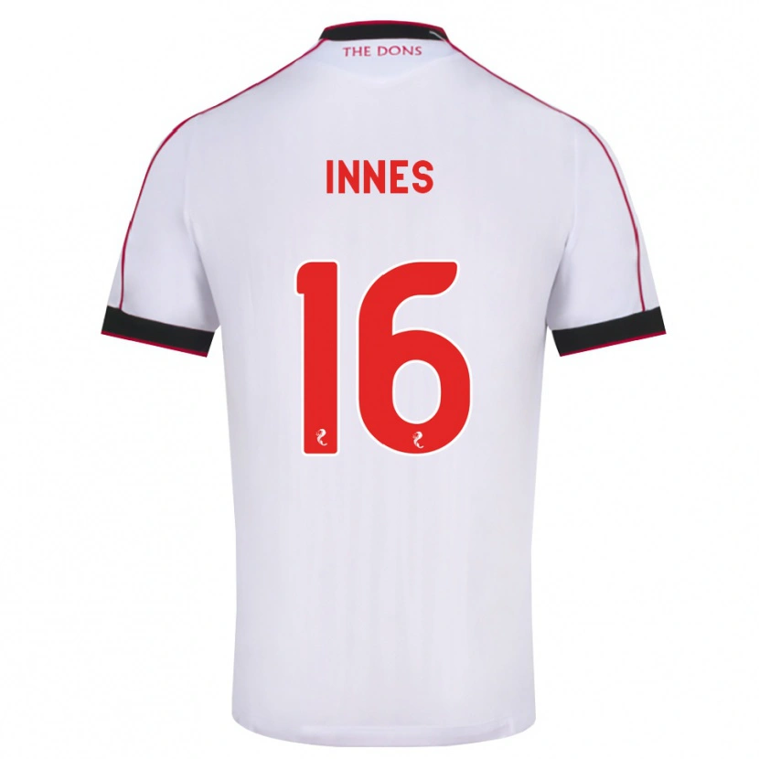 Danxen Mulher Camisola Hannah Innes #16 Preto Vermelho Branco Alternativa 2026/27 Camisa Brasil