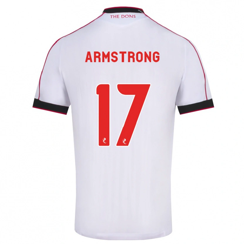 Danxen Mulher Camisola Stuart Armstrong #17 Preto Vermelho Branco Alternativa 2026/27 Camisa Brasil