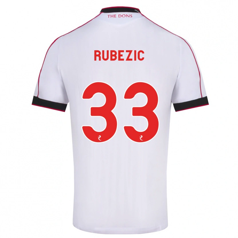 Danxen Mulher Camisola Slobodan Rubezic #33 Preto Vermelho Branco Alternativa 2026/27 Camisa Brasil