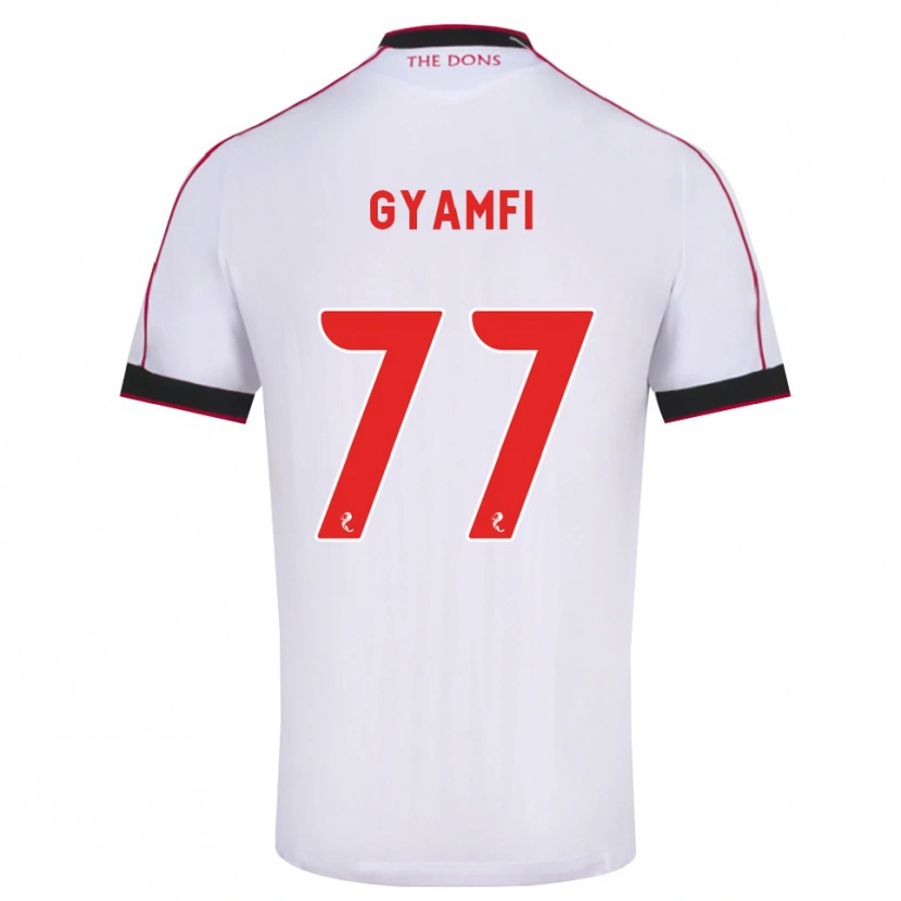 Danxen Mulher Camisola Emmanuel Gyamfi #77 Preto Vermelho Branco Alternativa 2026/27 Camisa Brasil