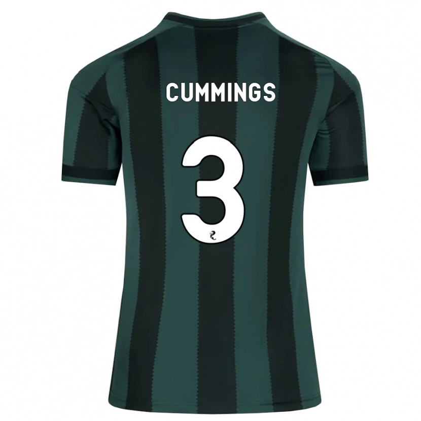 Danxen Mulher Camisola Sydney Cummings #3 Cinza Ardósia Escuro Preto Alternativa 2026/27 Camisa Brasil