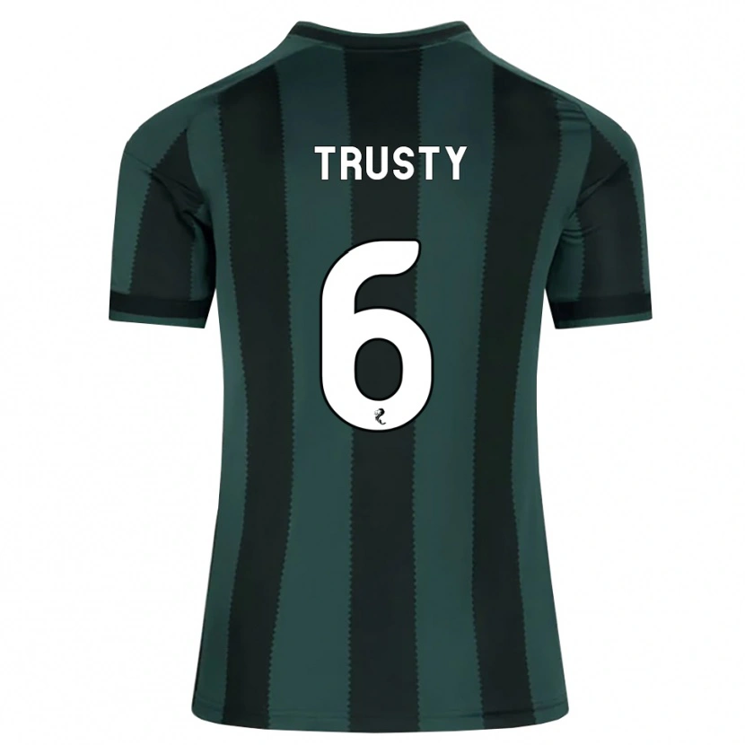 Danxen Mulher Camisola Auston Trusty #6 Cinza Ardósia Escuro Preto Alternativa 2026/27 Camisa Brasil