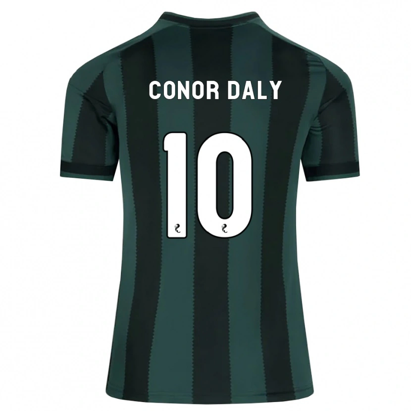 Danxen Mulher Camisola Conor Daly #10 Cinza Ardósia Escuro Preto Alternativa 2026/27 Camisa Brasil