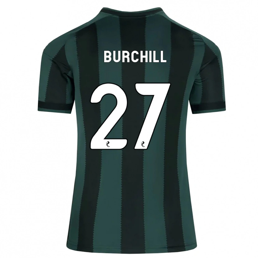 Danxen Mulher Camisola Tiree Burchill #27 Cinza Ardósia Escuro Preto Alternativa 2026/27 Camisa Brasil