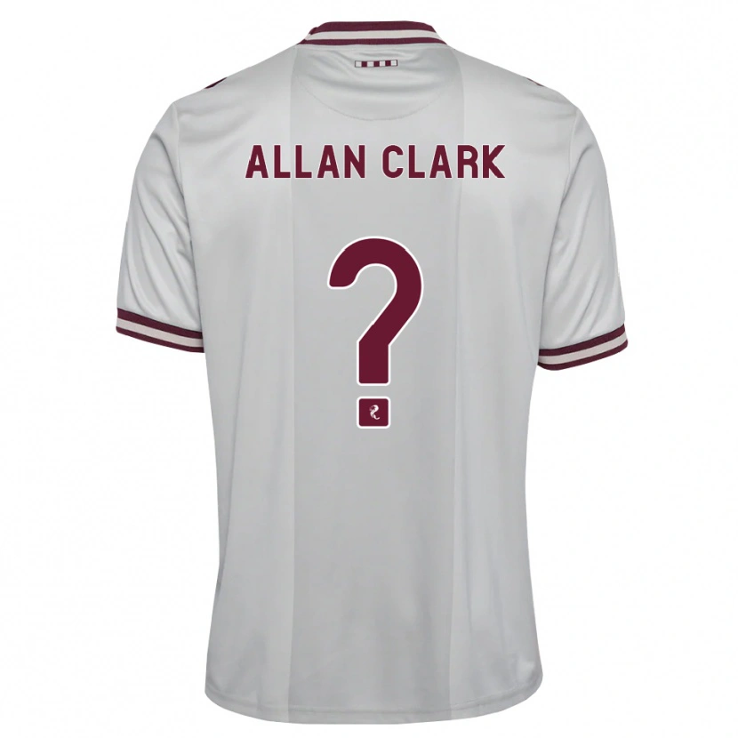 Danxen Mulher Camisola Allan Clark #0 Branco Borgonha Alternativa 2026/27 Camisa Brasil