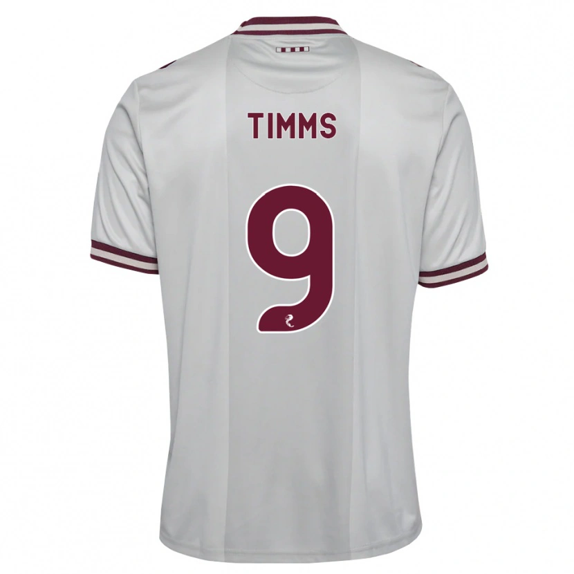 Danxen Mulher Camisola Georgia Timms #9 Branco Borgonha Alternativa 2026/27 Camisa Brasil