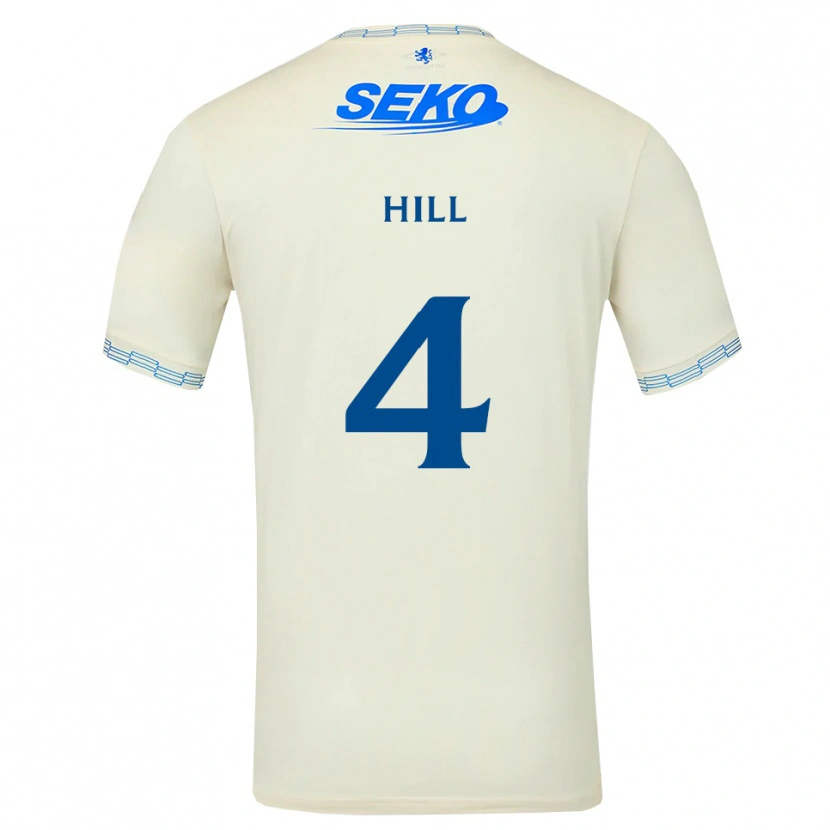 Danxen Mulher Camisola Kathryn Hill #4 Azul Céu Profundo Branco Alternativa 2026/27 Camisa Brasil