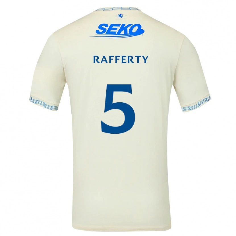 Danxen Mulher Camisola Laura Rafferty #5 Azul Céu Profundo Branco Alternativa 2026/27 Camisa Brasil